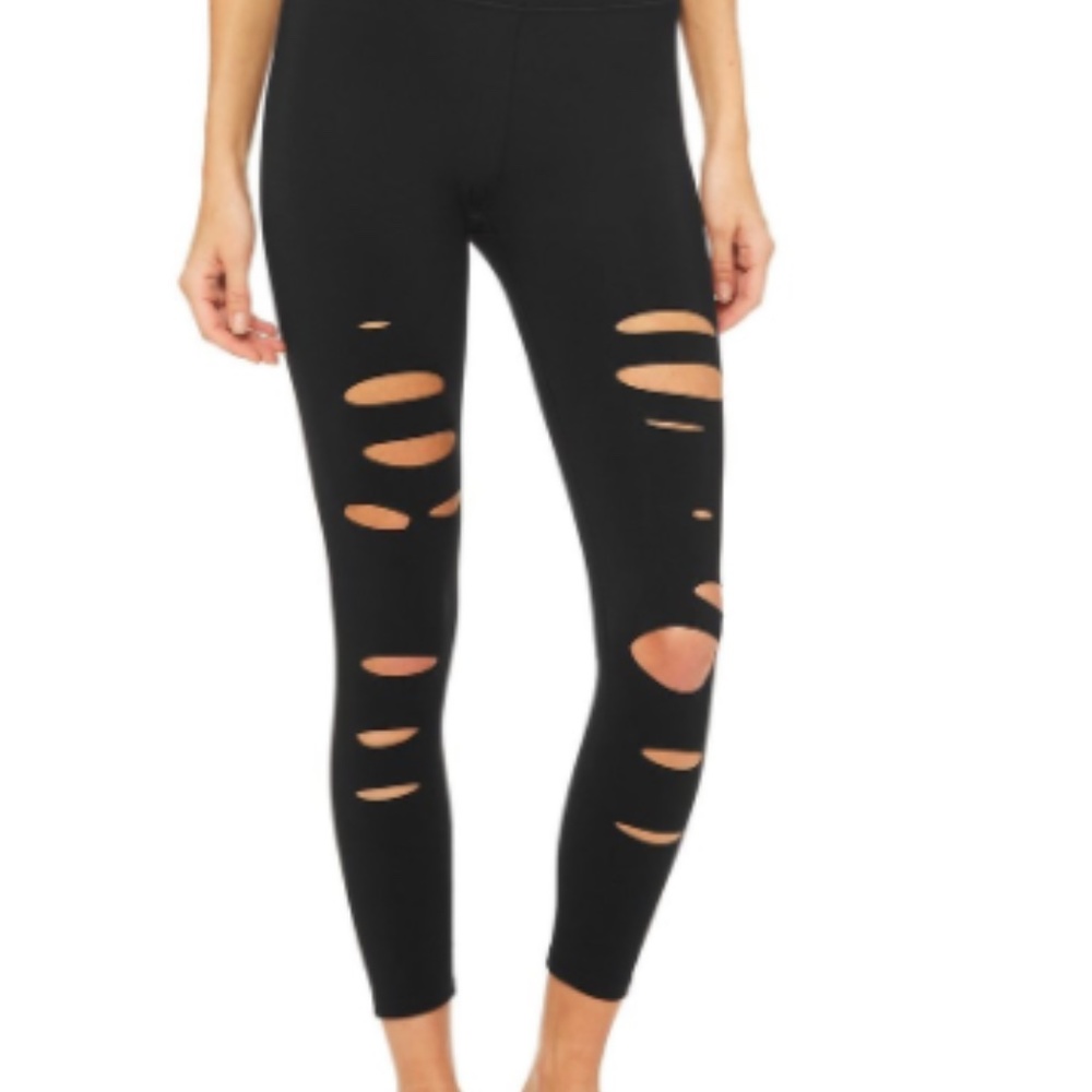 7/8 HIGH-WAIST RIPPED WARRIOR - ALO